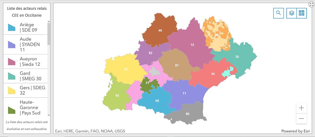 carte des acteurs relais SIRCEE