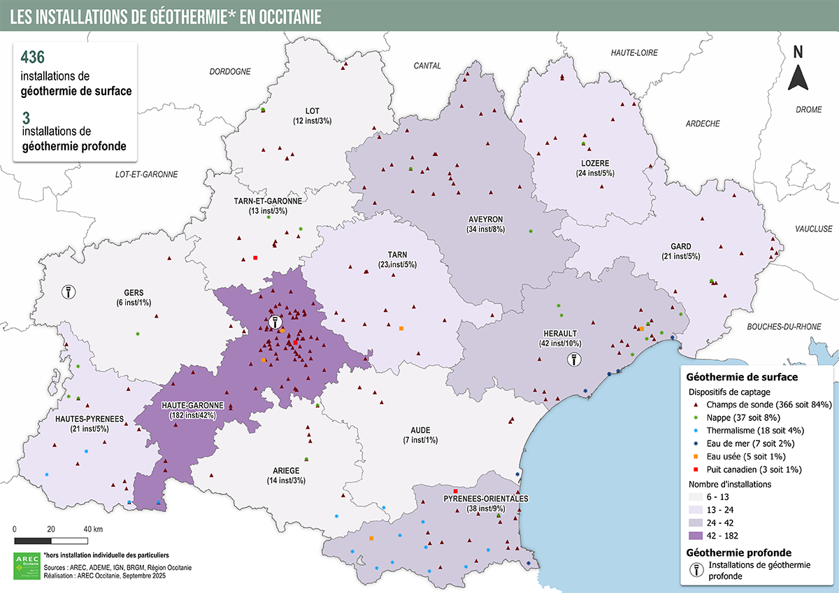 carte des installations suivies par l'animation régionale Géothermine 1200 px