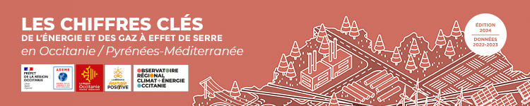 Bannière Les chiffres de l'énergie et des gaz à effet de serre en Occitanie